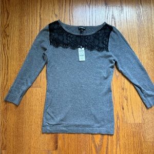 Express top / sweater with lace. XS. NWT